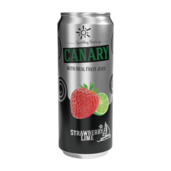 كناري مشروب غازي بنكهة الفراولة والليمون 330 مل
