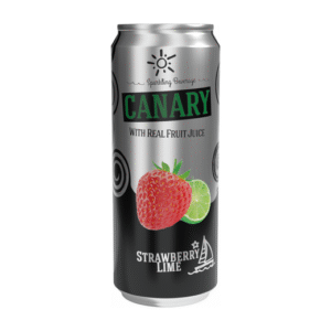 كناري مشروب غازي بنكهة الفراولة والليمون 330 مل