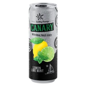 كناري مشروب غازي بنكهة ليمون ونعنع، 330 مل