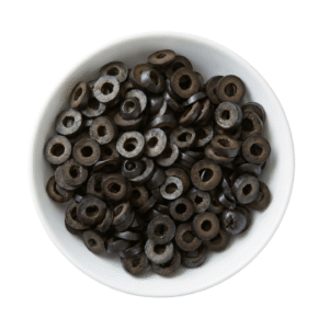 زيتون اسود مقطع (بالوزن)