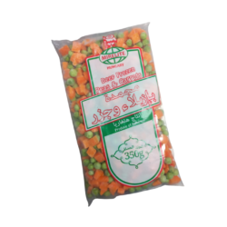 بازلاء وجزر مجمدة من ميرلايت 350جرام