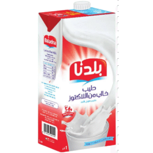 حليب بلدنا خالي من اللاكتوز 1 لتر