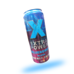إكسترا باور مشروب طاقة  بنكهة التوت الأزرق 330 مل