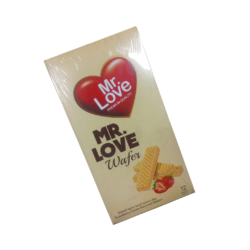 ويفر مستر لوف بنكهة كريمة الفراولة. 12 قطعه