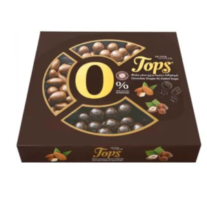 توبس شوكليت علبة مشكله بندق ولوز بدون سكر مضاف خالية من الجلوتين 400جم