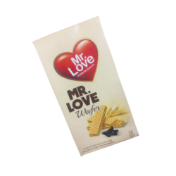 ويفر مستر لوف بنكهةمحشوه بكريمة الشوكولاتة 12 قطعه
