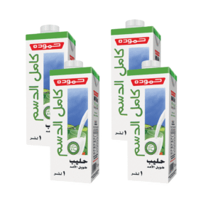 حمودة -حليب كامل الدسم  4*1