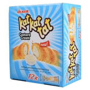 أولكر كات كات تات ملفاي محشو بكريمة الكاسترد 24 جرام × 12