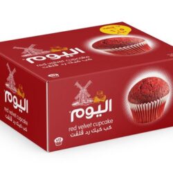 اليوم كب كيك رد فيفلت سادة 30* 15قطعه