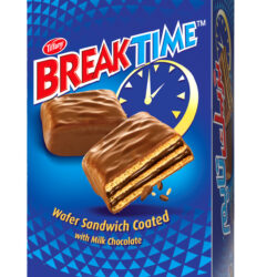 علبة بسكويت ويفر ساندويتش "بريك تايم" من تيفاني  12 قطعة
