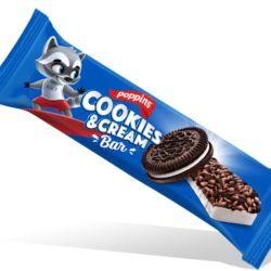 لوح كوكيز وكريمة حبوب بالكاكاو المحمصة 24 قطعة 25 غرام