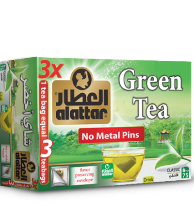 العطار اعشاب شاي اخضر سادة 20 ظرف