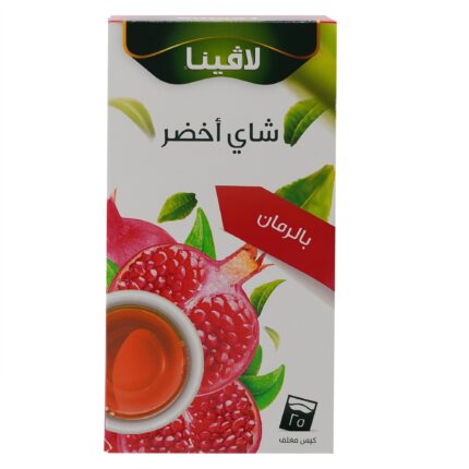 لافينا شاي أخضر بنكهة الرمان 25 كيس