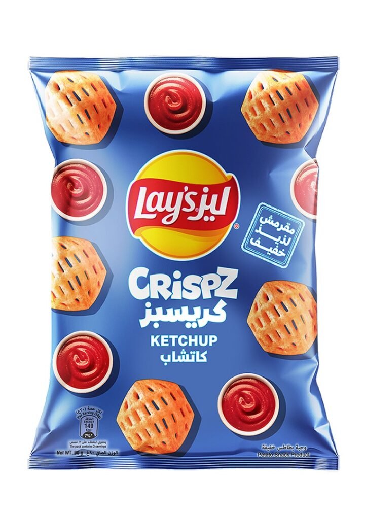 رقائق البطاطس "ليز كريسبيز" بنكهة الكاتشاب 90 جرام