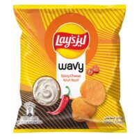 رقائق بطاطس ليز ويڤي بالجبنة الحارة. 11 جرام