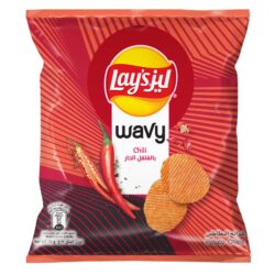 رقائق بطاطس ليز ويڤي بالفلفل الحار 11 جرام