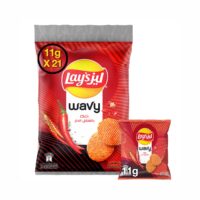 رقائق بطاطس ليز ويڤي بالفلفل الحار 21 كيسًا