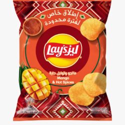 رقائق بطاطس ليز بنكهة المانجو والتوابل الحارة 45 جرام