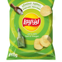 رقائق بطاطس ليز بالملح والخل110جرام