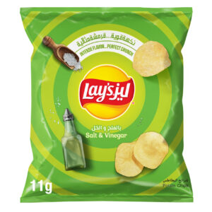 رقائق بطاطس بالملح والخل من ليز 11 جرام