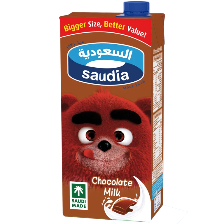 حليب السعوديه حليب شوكولاتة 1 لتر