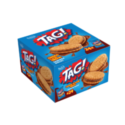 علبة بسكويت ساندويتش بكريمة الشوكولاتة 24 قطعة