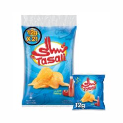 رقائق بطاطس تسالي بنكهة الكاتشب 21 كيسًا