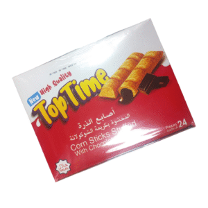  أصابع ذرة "توب تايم" محشوة بكريمة الشوكولاتة 24 قطعة.