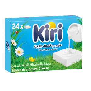 كيري جبنة مربعات بالقشطة قابلة للدهن، 24 قطعة، 432 جرام