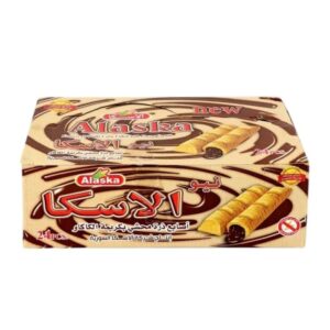 نيو الاسكا اصابع ذرة بحشوة كريمة الكاكاو يحتوي على 48 قطعة