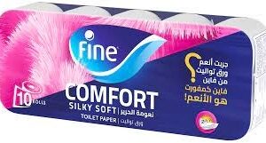 ورق تواليت فاين كومفورت 10رول