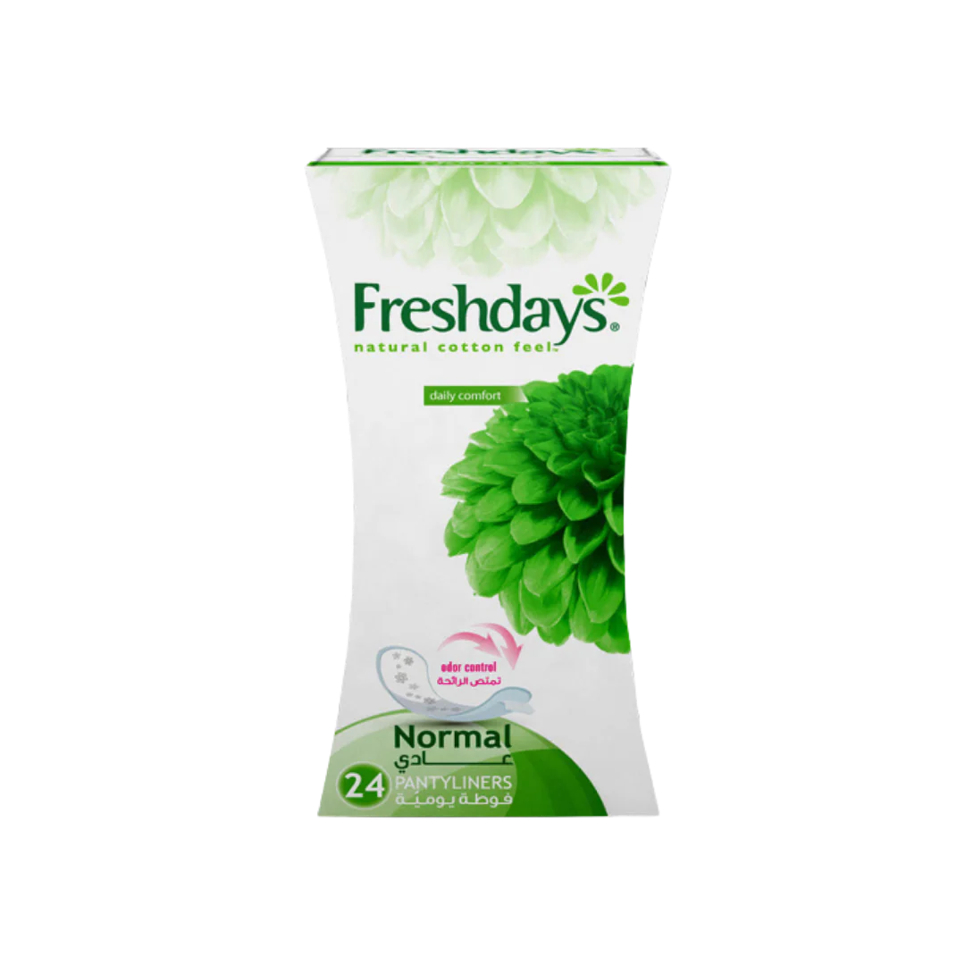 Fresshdays فوط نسائية يومية -حجم عادي- 24pcs