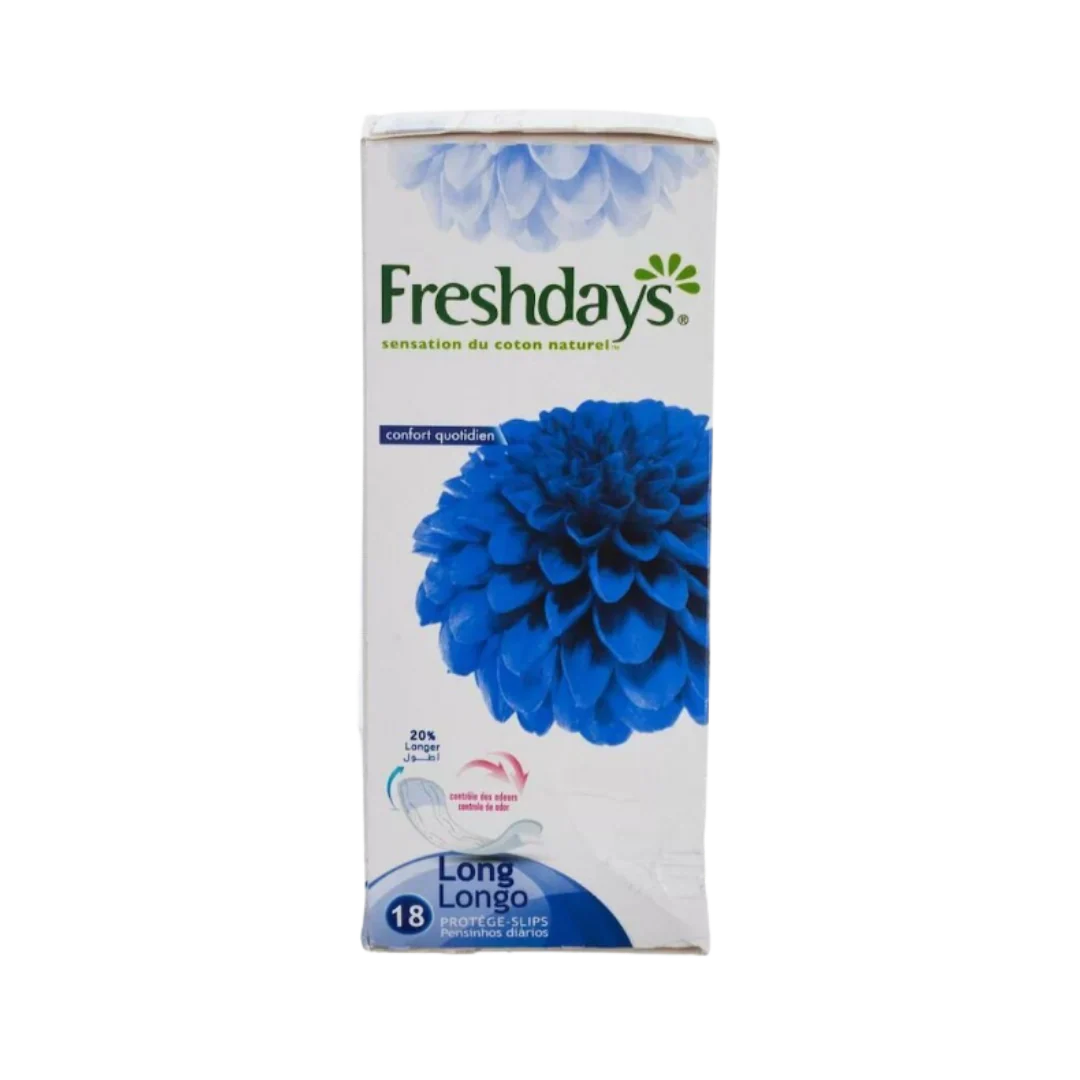 Fresshdays فوط نسائية يومية -حجم طويل- 18pcs