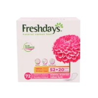Fresshdays فوط نسائية يومية -حجم عادي معطرة- 72pcs