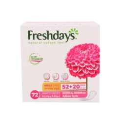 Fresshdays فوط نسائية يومية -حجم عادي معطرة- 72pcs