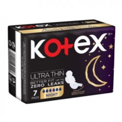 Kotex فوط نسائية ليلية -الترا رفيعة- 7pcs