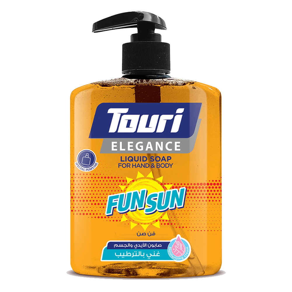 Touri صابون سائل للايدي والجسم 500ml فن صن