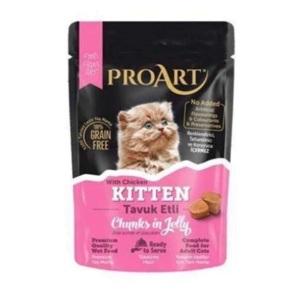 PROART طعام قطط صغيرة 85g نكهة الدجاج