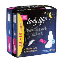 LadyLife فوط نسائية ليلية -ماكسي- 40pcs