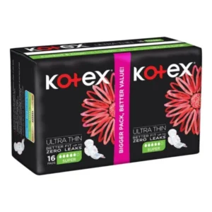 Kotex فوط نسائية -رفيعة حجم كبير- 16pcs