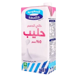 السعودية حليب خالى الدسم 1 لتر