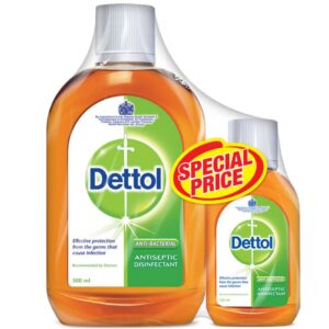 Dettol مطهر ومعقم الاسطح 500ml+125ml