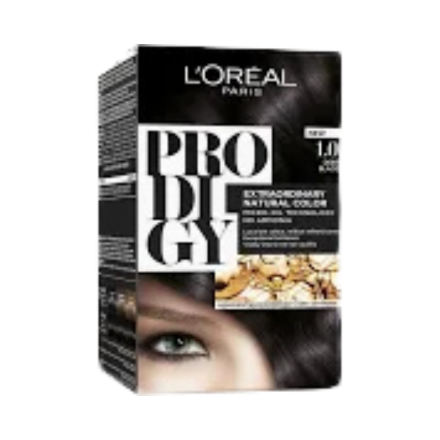 صبغة الشعر من لوريال باريس بروديجي زيتية دائمة خالية من الامونيا -1.0اسود- صبغة الشعر من لوريال باريس بروديجي زيتية دائمة خالية من الامونيا -1.0اسود-