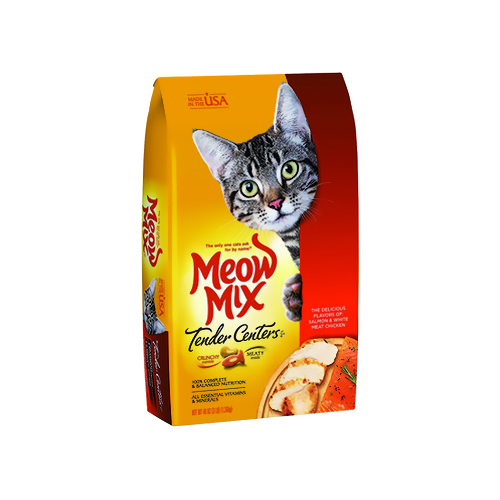 Meow Mix طعام قطط 1360جرام بنكهة السلمون واللحم والابيض والدجاج