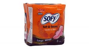 SOFY فوط نسائية بالاجنحة -كبير- 8pcs