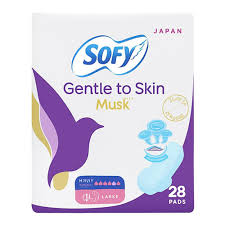 SOFY فوط نسائية بالمسك -كبير- 28pcs