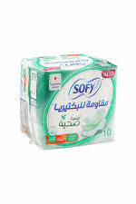 SOFY فوط نسائية مقاومة للبكتيريا -كبير- 10pcs