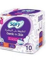 SOFY فوط نسائية لطيفة على البشرة -كبير- 10pcs