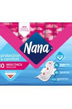 Nana فوط نسائية -ماكسي سميكة متوسة- 10pcs