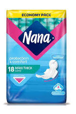 Nana فوط نسائية -ماكسي سميكة طويلة- 18pcs
